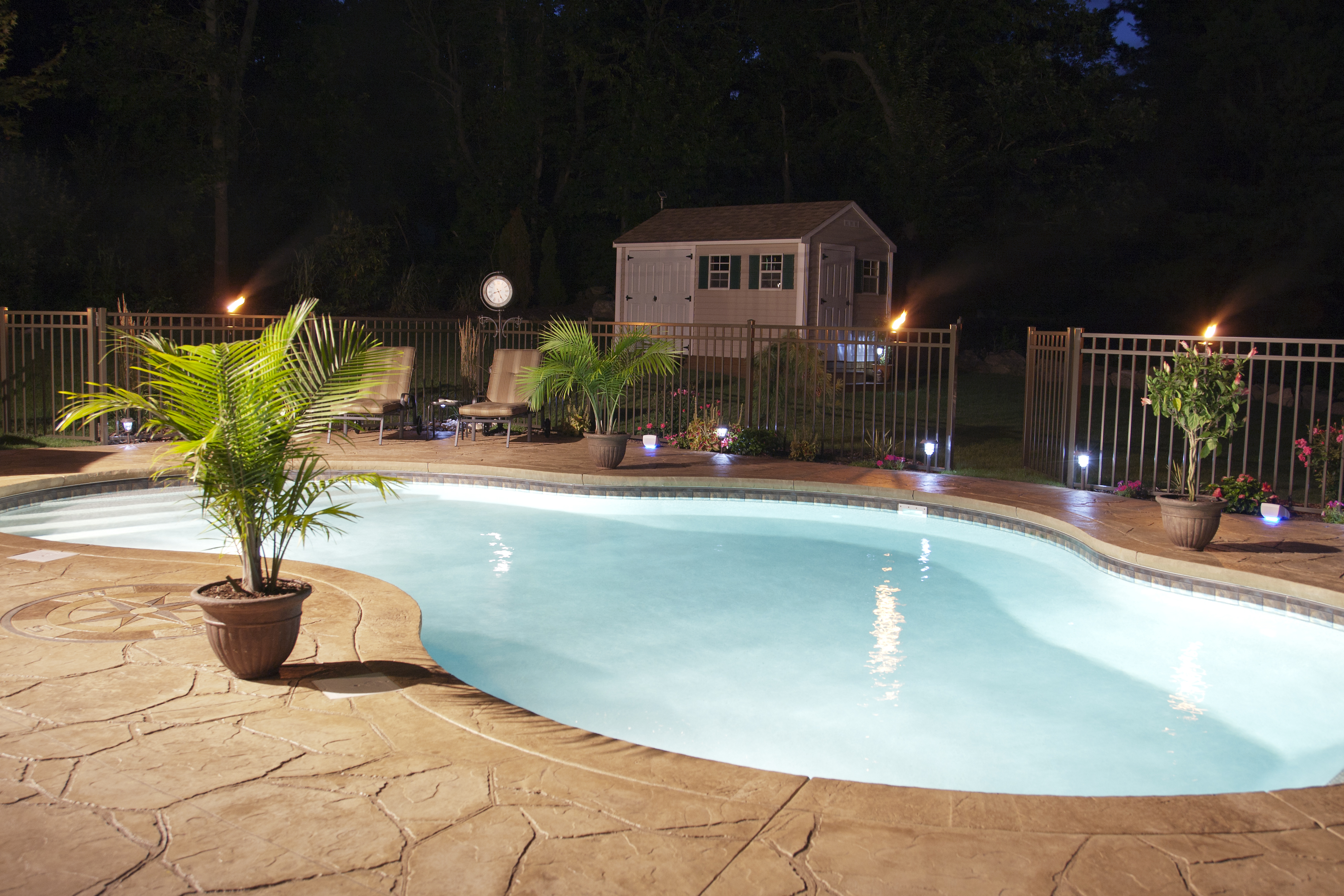 lumière piscine